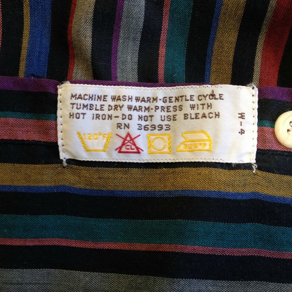 Vintage GENO By Gene Ostro Shirt Single Needle Tailoring Smooth XL - Picture 5 of 6